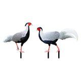 Maxbell 2Pcs Chicken Animal Statue Stakes for Porch Patio Home Outdoor Chicken Decor