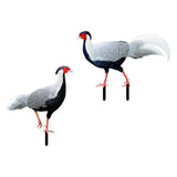 Maxbell 2Pcs Chicken Animal Statue Stakes for Porch Patio Home Outdoor Chicken Decor