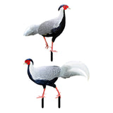 Maxbell 2Pcs Chicken Animal Statue Stakes for Porch Patio Home Outdoor Chicken Decor