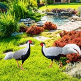 Maxbell 2Pcs Chicken Animal Statue Stakes for Porch Patio Home Outdoor Chicken Decor