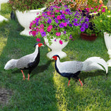 Maxbell 2Pcs Chicken Animal Statue Stakes for Porch Patio Home Outdoor Chicken Decor
