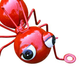 Maxbell ANT Hanging Decoration Metal 3D Wall Sculpture for Living Room Patio Kitchen red