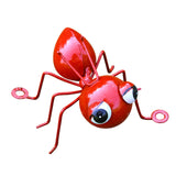 Maxbell ANT Hanging Decoration Metal 3D Wall Sculpture for Living Room Patio Kitchen red