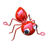 Maxbell ANT Hanging Decoration Metal 3D Wall Sculpture for Living Room Patio Kitchen red
