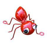 Maxbell ANT Hanging Decoration Metal 3D Wall Sculpture for Living Room Patio Kitchen red