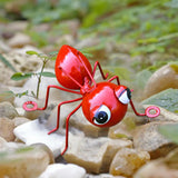 Maxbell ANT Hanging Decoration Metal 3D Wall Sculpture for Living Room Patio Kitchen red