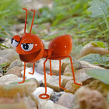 Maxbell ANT Hanging Decoration Metal 3D Wall Sculpture for Living Room Patio Kitchen orange