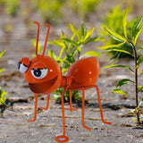 Maxbell ANT Hanging Decoration Metal 3D Wall Sculpture for Living Room Patio Kitchen orange