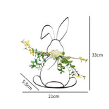 Maxbell Rabbit Shape Ornament Collections Outdoor Decoration for Yard Balcony Office