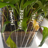 Maxbell 50x Outdoor Plant Labels Acrylic Reusable for Potted Plants Greenhouse Farms