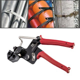 Maxbell Cable Tie Tool Self Locking Design High Carbon Steel Easy Use Metal Tie Wrap Red