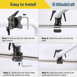 Maxbell Ergonomic Grip Weed Eater Handle Yard Garden String Trimmer Handle Extension