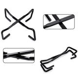 Maxbell Camping Cooking Pot Stand Rack Portable for Hiking Picnic Multipurpose Black