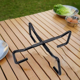 Maxbell Camping Cooking Pot Stand Rack Portable for Hiking Picnic Multipurpose Black