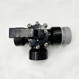 Maxbell 3 Way Diverter Valve Replacement Slip Valve for Garden Pond Pool Accessories Black