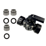 Maxbell 3 Way Diverter Valve Replacement Slip Valve for Garden Pond Pool Accessories Black