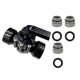 Maxbell 3 Way Diverter Valve Replacement Slip Valve for Garden Pond Pool Accessories Black
