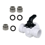 Maxbell 3 Way Diverter Valve Replacement Slip Valve for Garden Pond Pool Accessories White