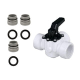 Maxbell 3 Way Diverter Valve Replacement Slip Valve for Garden Pond Pool Accessories White