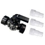 Maxbell 3 Ways Diverter Valve Sturdy Swimming Pool Diverter Valve for Pools and Spas Dia 45mm