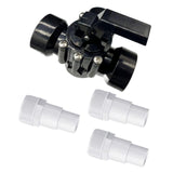 Maxbell 3 Ways Diverter Valve Sturdy Swimming Pool Diverter Valve for Pools and Spas Dia 45mm