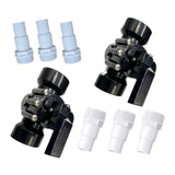 Maxbell 3 Ways Diverter Valve Sturdy Swimming Pool Diverter Valve for Pools and Spas Dia 45mm