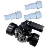 Maxbell 3 Ways Diverter Valve Sturdy Swimming Pool Diverter Valve for Pools and Spas Dia 47mm