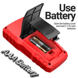 Maxbell Multimeter Tester Portable Multi Tester for Vehicles Fuses Household Outlets Red