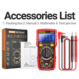 Maxbell Multimeter Tester Portable Multi Tester for Vehicles Fuses Household Outlets Red