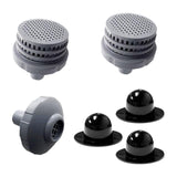 Maxbell Swimming Pools Water Jet Connector Set 25022E for above Ground Pool and Hole Plug 2 Strainer Grid 3 Hole Plug