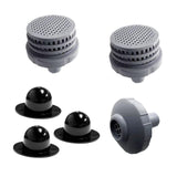 Maxbell Swimming Pools Water Jet Connector Set 25022E for above Ground Pool and Hole Plug 2 Strainer Grid 3 Hole Plug