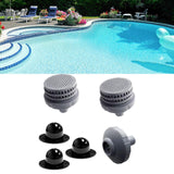 Maxbell Swimming Pools Water Jet Connector Set 25022E for above Ground Pool and Hole Plug 2 Strainer Grid 3 Hole Plug