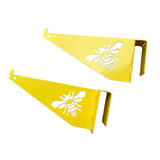 Maxbell 2 Pieces Bee Hive Frame Holder Beekeeping Supplies Tools Beehive Frame Perch Yellow