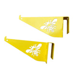 Maxbell 2 Pieces Bee Hive Frame Holder Beekeeping Supplies Tools Beehive Frame Perch Yellow