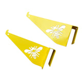 Maxbell 2 Pieces Bee Hive Frame Holder Beekeeping Supplies Tools Beehive Frame Perch Yellow