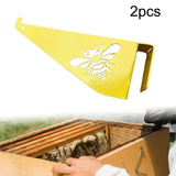 Maxbell 2 Pieces Bee Hive Frame Holder Beekeeping Supplies Tools Beehive Frame Perch Yellow
