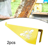 Maxbell 2 Pieces Bee Hive Frame Holder Beekeeping Supplies Tools Beehive Frame Perch Yellow