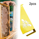 Maxbell 2 Pieces Bee Hive Frame Holder Beekeeping Supplies Tools Beehive Frame Perch Yellow