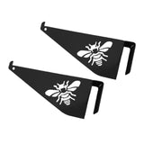 Maxbell 2 Pieces Bee Hive Frame Holder Beekeeping Supplies Tools Beehive Frame Perch Black
