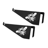 Maxbell 2 Pieces Bee Hive Frame Holder Beekeeping Supplies Tools Beehive Frame Perch Black