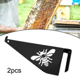 Maxbell 2 Pieces Bee Hive Frame Holder Beekeeping Supplies Tools Beehive Frame Perch Black