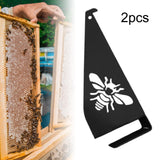 Maxbell 2 Pieces Bee Hive Frame Holder Beekeeping Supplies Tools Beehive Frame Perch Black
