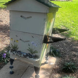 Maxbell Beehive Frame Holder Outdoor Iron Beekeeper Garden Stand Bee Hive Frame Grip Black