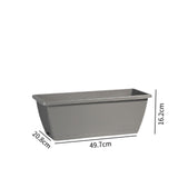 Maxbell Balcony Planter Garden Plant Holder Plant Container Outside Resin Flower Pot