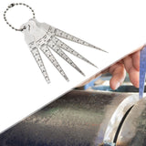 Maxbell 5x Feeler Gauges Taper Gauges Inspection Tool for Spark Plug Welding Bearing