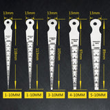 Maxbell 5x Feeler Gauges Taper Gauges Inspection Tool for Spark Plug Welding Bearing