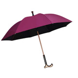 Maxbell Walking Sticks Umbrella Sun Umbrella with Separable Cane for Adult Men Women Red