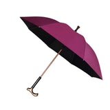 Maxbell Walking Sticks Umbrella Sun Umbrella with Separable Cane for Adult Men Women Red