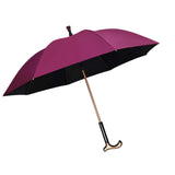 Maxbell Walking Sticks Umbrella Sun Umbrella with Separable Cane for Adult Men Women Red