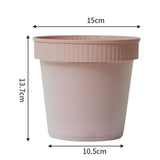 Maxbell Garden Plant Pot Modern Plant Container for Bedroom Living Room Dining Table Pink